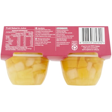 Woolworths Fruit Salad In Juice Cups 4 pack