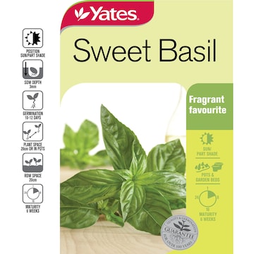 Yates Sweet Basil Seeds each