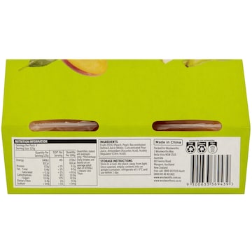 Woolworths Two Fruits In Juice Cups 4 pack