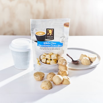 Byron Bay Cookies Gluten Free White Choc Macadamia Cookie Bites 100g