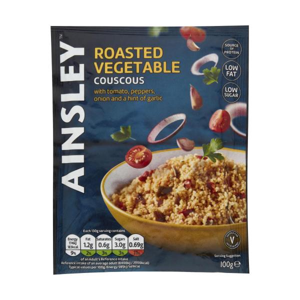 AINSLEY HARRIOTT COUS COUS:ROASTED VEGETABLE:.:100 GRAM