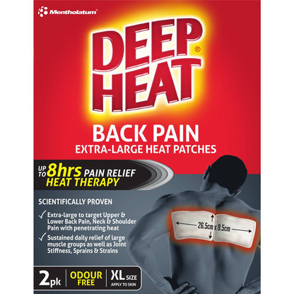 Deep Heat Back Patch 2 Pack