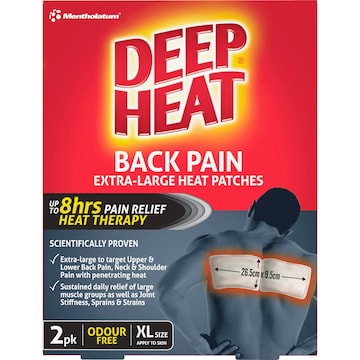 Deep Heat Back Patch 2 pack