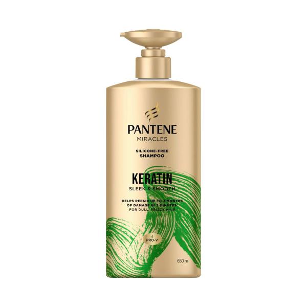 PANTENE MIRACLES KERATIN SMOOTH & SLEEK SHAMPOO 650ML
