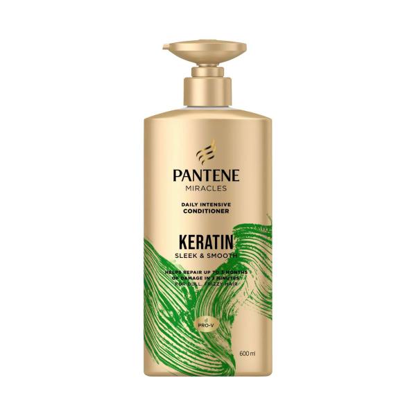 PANTENE MIRACLES KERATIN SMOOTH & SLEEK CONDITIONER 600ML
