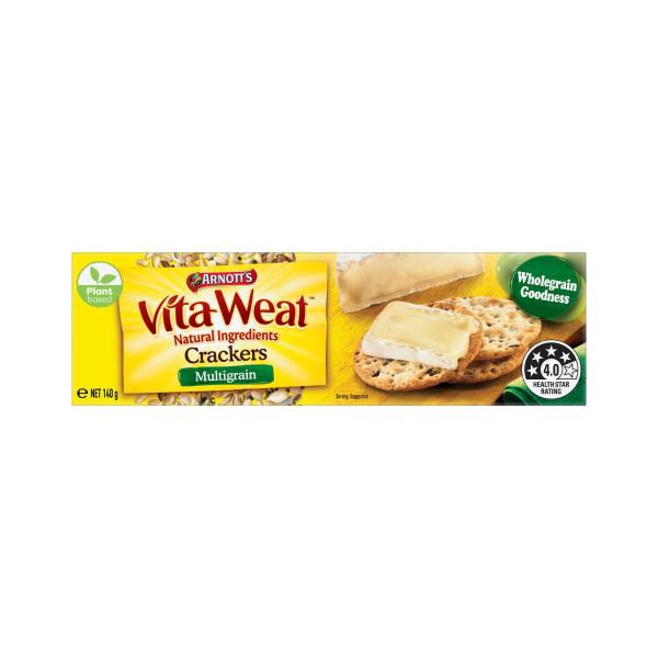 ARNOTTS VITAWEAT MULTIGRAIN CRACKERS:140 GRAM