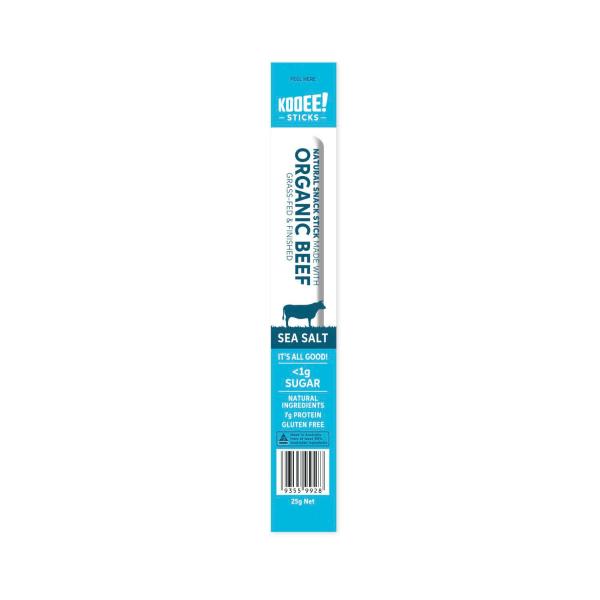 KOOEE! ORGANIC STICK BEEF 25G:SEA SALT:.:25 GRAM