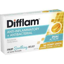 Difflam Sore Throat Lozenges Honey & Lemon 16 pack