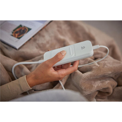 Homedics Heated Throw Blanket (Cream)