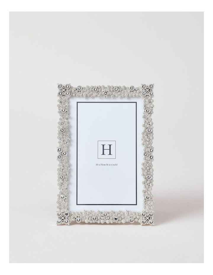Bejewelled 10x15cm Photo Frame Silver