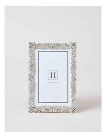 Bejewelled 10x15cm Photo Frame Silver