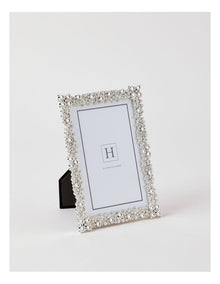 Bejewelled 10x15cm Photo Frame Silver