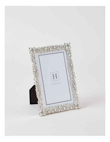 Bejewelled 10x15cm Photo Frame Silver