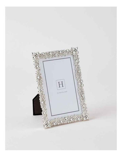 Bejewelled 10x15cm Photo Frame Silver