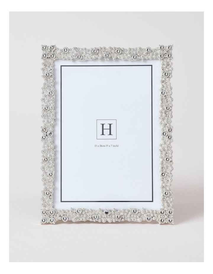 Bejewelled 13x18cm Photo Frame Silver