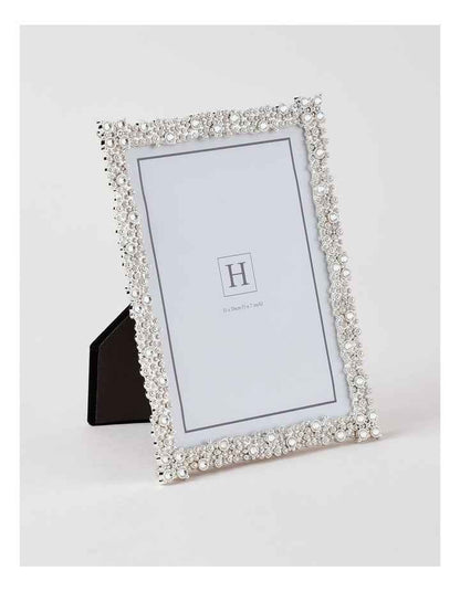 Bejewelled 13x18cm Photo Frame Silver
