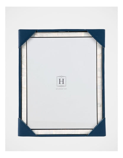 Mother of Pearl 20x25cm Shiny Metal Photo Frame Silver