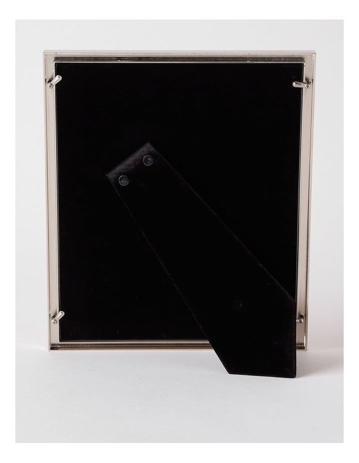 Mother of Pearl 20x25cm Shiny Metal Photo Frame Silver