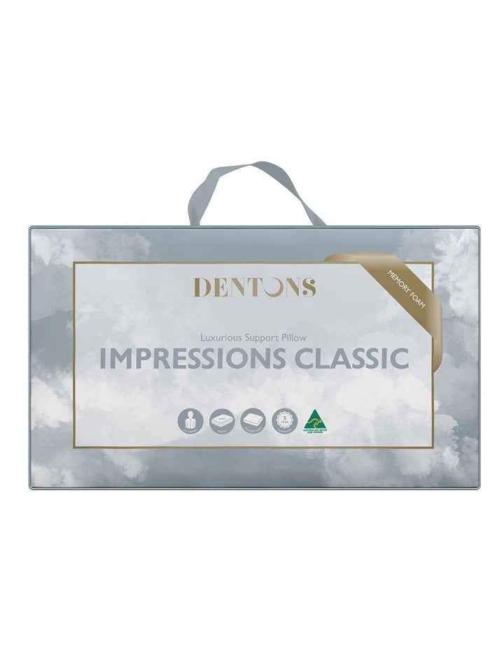 Impressions Classic Memory Foam Pillow in White
