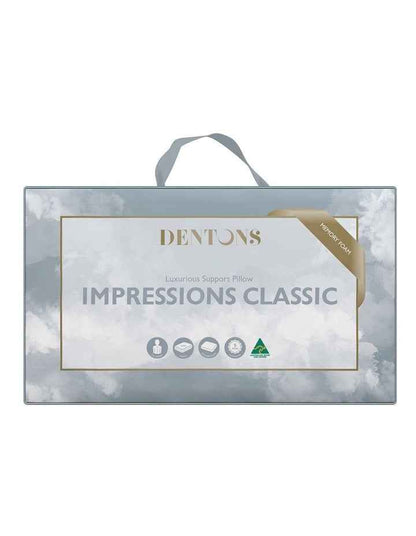 Impressions Classic Memory Foam Pillow in White