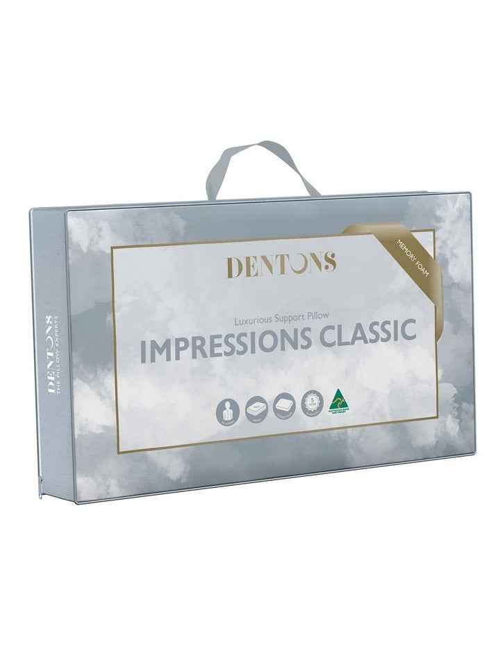 Impressions Classic Memory Foam Pillow in White