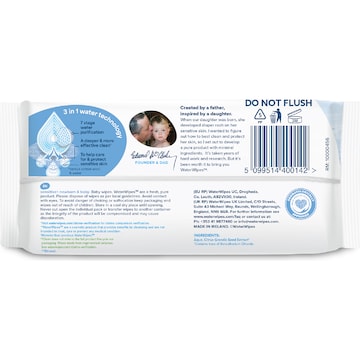 WaterWipes Baby & Newborn Sensitive Wipes 60 pack