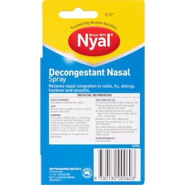 Nyal Decongestant Nasal Spray 15mL