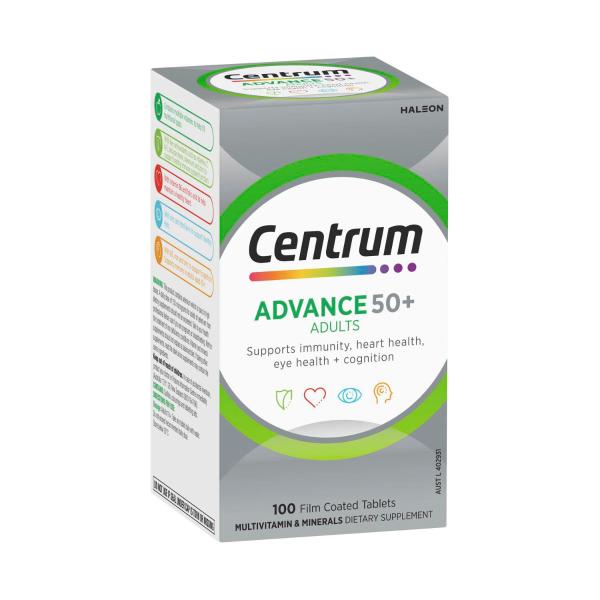 CENTRUM ADVANCE 50+ MULTIVITAMIN 100PK
