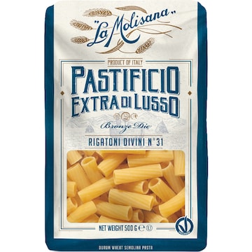 La Molisana Pastificio Extra Di Lusso Rigatoni Divini Pasta 500g