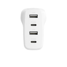 Cygnett PowerPlus 45W Multi Port Wall Charger (White)