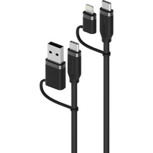 ALOGIC Elements Silicone Archer 4-in-1 100W USB 2.0 Cable 1.5m (Black)