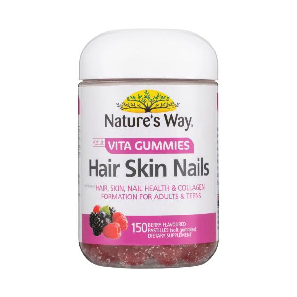 NATURE'S WAY ADULT VITA GUMMIES HAIR SKIN NAILS 150PK
