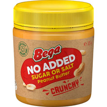 Bega Peanut Butter No Added Sugar Or Salt Crunchy 325g
