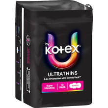 U by Kotex Ultrathin Pads Super With Wings 12 pack