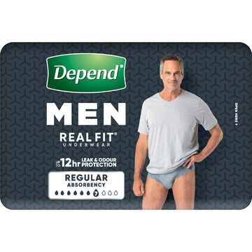 Depend Real Fit for Men Incontinence Underwear Large 8 pack