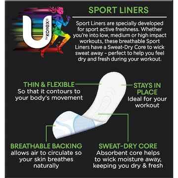 U by Kotex Sport Liners 30 pack