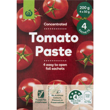 Woolworths Tomato Paste Sachet 4 Pack