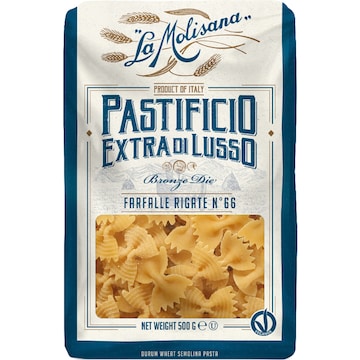 La Molisana Pastificio Extra Di Lusso Farfalle Rigate Pasta 500g