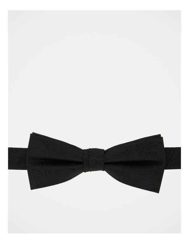 Paisley Bow Tie in Black