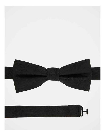 Paisley Bow Tie in Black