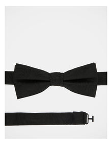 Paisley Bow Tie in Black