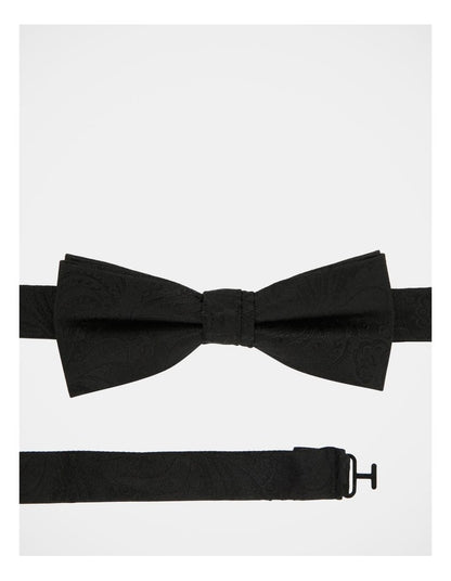 Paisley Bow Tie in Black