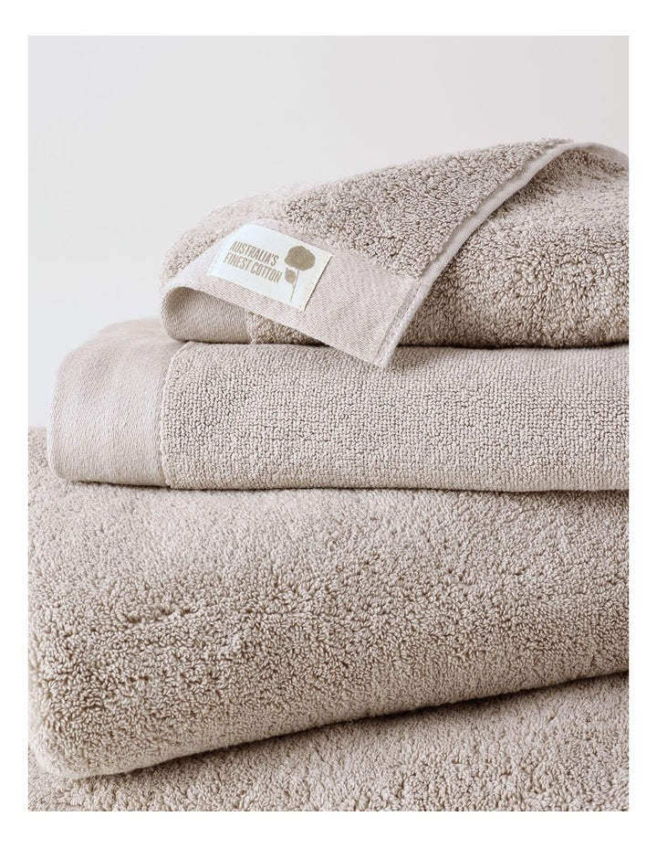 Australian Cotton Towel Range in Stone