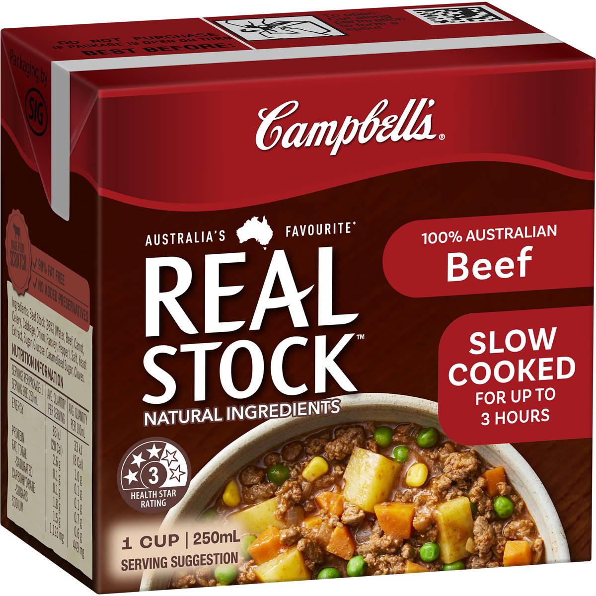 Campbell's Real Stock Beef Liquid Stock 250ml