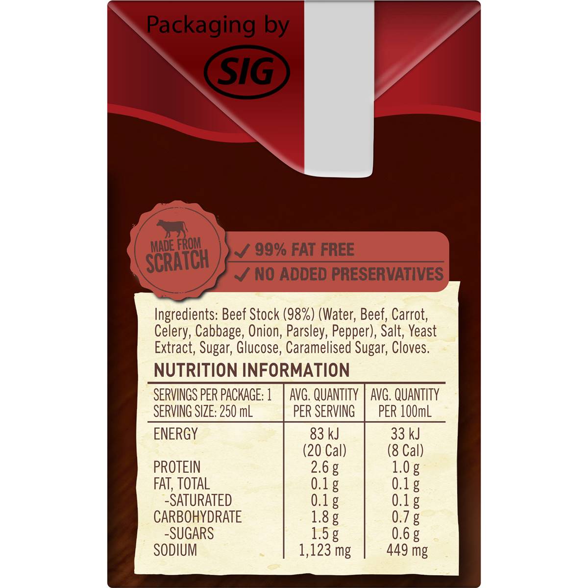 Campbell's Real Stock Beef Liquid Stock 250ml