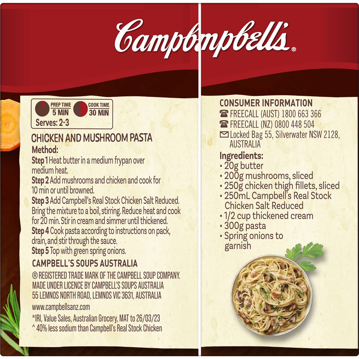 Campbell's Real Stock Salt Reduced Chicken 250ml