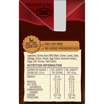 Campbell's Real Stock Salt Reduced Chicken 250mL