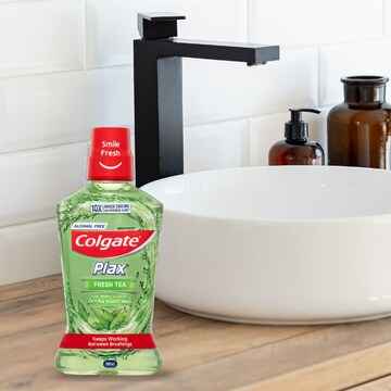 Colgate Mouthwash Fresh Tea Alcohol Free - Plax 500mL
