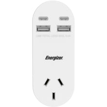 Energizer 1 Outlet Power Adapter with USB