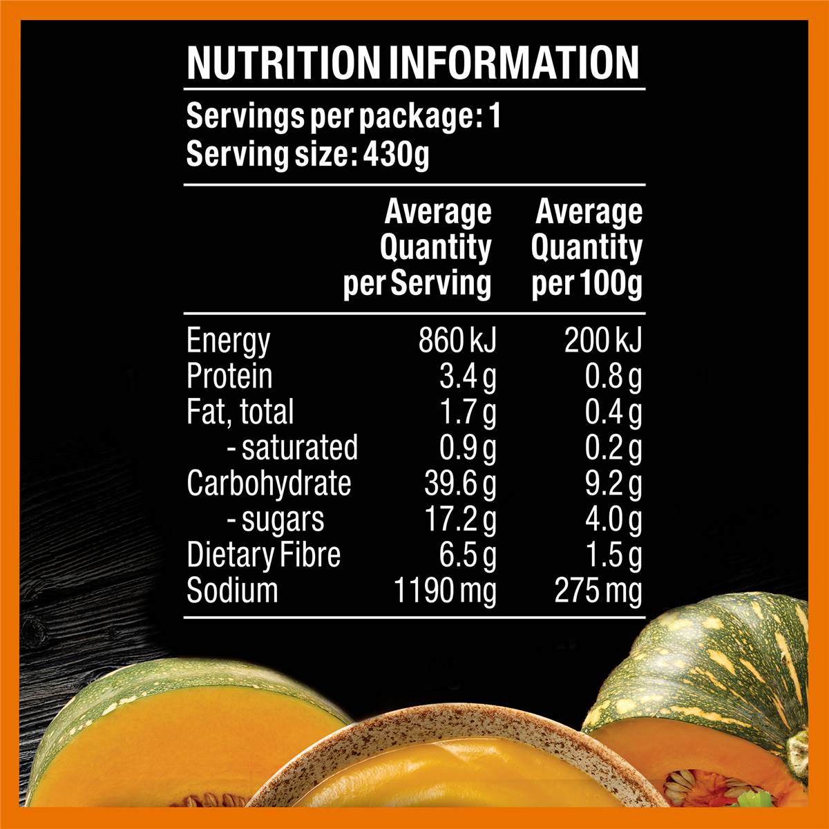 Heinz Soup Of The Day Buttercup Pumpkin & Veg Soup Pouch 430g